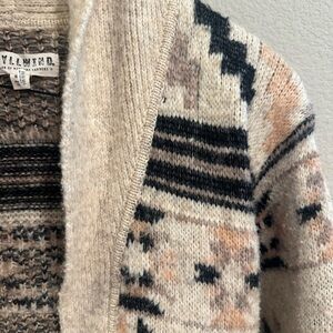 Idyllwind Beige and Black Patterned Cardigan